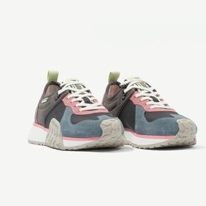 Palladium Troop Runner Sneaker Blue Pink Gray Size 5.5